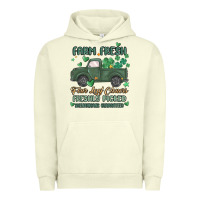 Pigment Pistachio farm fresh four leaf clovers Urban Hoodie - MaliasSmallBusiness