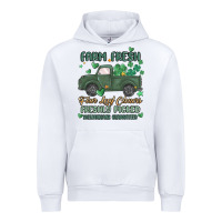 White farm fresh four leaf clovers Urban Hoodie - MaliasSmallBusiness