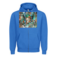 True Royal cowhide bull skull Zipper Hoodie - Zillion Design Studio