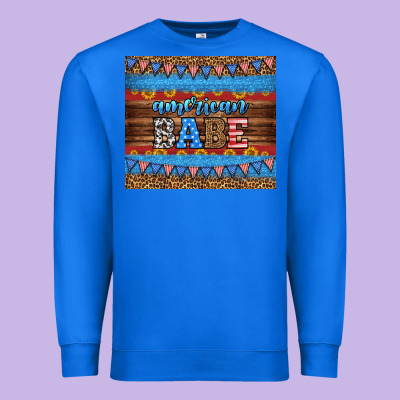 American Babe Tumbler Premium Sweatshirt Designed By Hra Design Shop