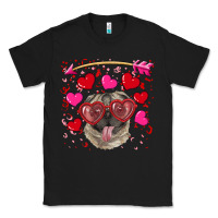 Black Valentine's day  pug Classic Tee - RanaPortraitStore