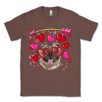 Chestnut Valentine's day  pug Classic Tee - RanaPortraitStore