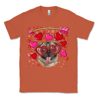Copper Valentine's day  pug Classic Tee - RanaPortraitStore