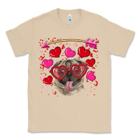 Mushroom Valentine's day  pug Classic Tee - RanaPortraitStore