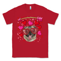 Red Valentine's day  pug Classic Tee - RanaPortraitStore