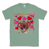 Sage Valentine's day  pug Classic Tee - RanaPortraitStore