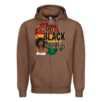 Chestnut i am black history Zipper Hoodie - texasbilliewilder