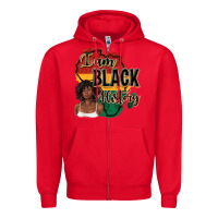 Red i am black history Zipper Hoodie - texasbilliewilder