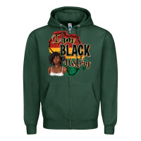 Sports Green i am black history Zipper Hoodie - texasbilliewilder