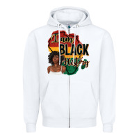 White i am black history Zipper Hoodie - texasbilliewilder