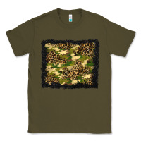 Army Green camouflage and leopard background Classic Tee - BundleAndBundleShop