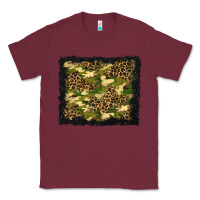 Burgundy camouflage and leopard background Classic Tee - BundleAndBundleShop