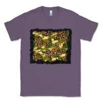 Lavender camouflage and leopard background Classic Tee - BundleAndBundleShop