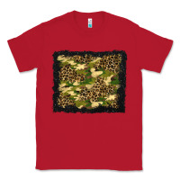 Red camouflage and leopard background Classic Tee - BundleAndBundleShop