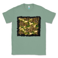 Sage camouflage and leopard background Classic Tee - BundleAndBundleShop