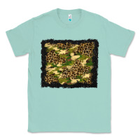 Seafoam camouflage and leopard background Classic Tee - BundleAndBundleShop