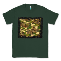 Sports Green camouflage and leopard background Classic Tee - BundleAndBundleShop