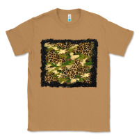 Toasted Coconut camouflage and leopard background Classic Tee - BundleAndBundleShop