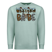 Seafoam western babe Premium Sweatshirt - CowhideDigitalArt
