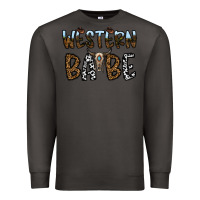Smoke western babe Premium Sweatshirt - CowhideDigitalArt