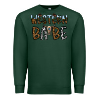Sports Green western babe Premium Sweatshirt - CowhideDigitalArt