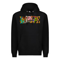 Black Western Love Simmental Cow Premium Hoodie - LillyAllenDesigns