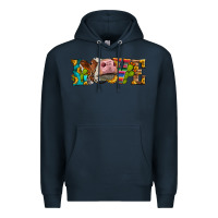 Navy Western Love Simmental Cow Premium Hoodie - LillyAllenDesigns