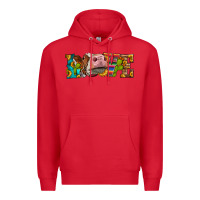 Red Western Love Simmental Cow Premium Hoodie - LillyAllenDesigns