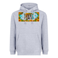 Heather Grey mini sunflower libbey cup Heavyweight Hoodie - HRA Design Shop