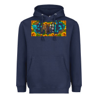 Navy mini sunflower libbey cup Heavyweight Hoodie - HRA Design Shop