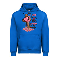 Cobalt valentine cross Urban Hoodie - MaliasSmallBusiness