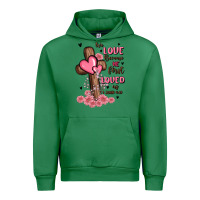 Emerald valentine cross Urban Hoodie - MaliasSmallBusiness