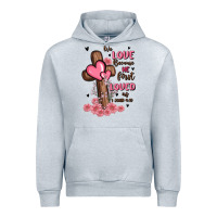 Heather Grey valentine cross Urban Hoodie - MaliasSmallBusiness