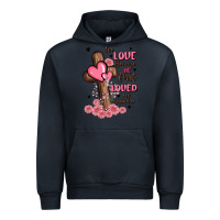 Navy valentine cross Urban Hoodie - MaliasSmallBusiness