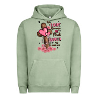 Pigment Oil Green valentine cross Urban Hoodie - MaliasSmallBusiness