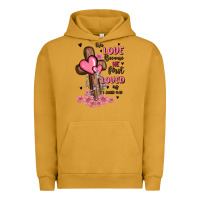 Pigment Peanut Butter valentine cross Urban Hoodie - MaliasSmallBusiness