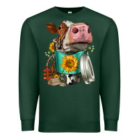 Sports Green Simmental Cow Coffee Cup Premium Sweatshirt - FaDigitalArtStudio