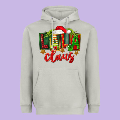 Christmas Lala Claus Heavyweight Hoodie Designed By Fadigitalartstudio