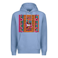 Colony Blue love baby calf valentine's day Premium Hoodie - Jasminsmagicworld