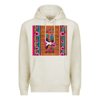 Oatmeal Heather love baby calf valentine's day Premium Hoodie - Jasminsmagicworld