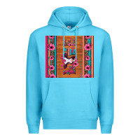 Ocean Blue love baby calf valentine's day Premium Hoodie - Jasminsmagicworld