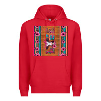 Red love baby calf valentine's day Premium Hoodie - Jasminsmagicworld