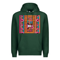 Sports Green love baby calf valentine's day Premium Hoodie - Jasminsmagicworld