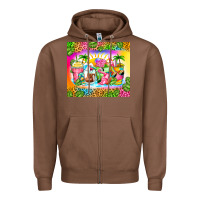 Chestnut summer coffee cups Zipper Hoodie - Zillion Design Studio