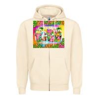 Sandshell summer coffee cups Zipper Hoodie - Zillion Design Studio