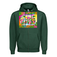 Sports Green summer coffee cups Zipper Hoodie - Zillion Design Studio