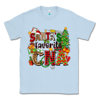 Dusty Blue santa's favorite cna Classic Tee - Zillion Design Studio
