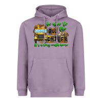 Lavender Be Nice To The Bus Driver It's A Long Walk Home Heavyweight Hoodie - CowhideDigitalArt