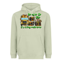 Matcha Be Nice To The Bus Driver It's A Long Walk Home Heavyweight Hoodie - CowhideDigitalArt