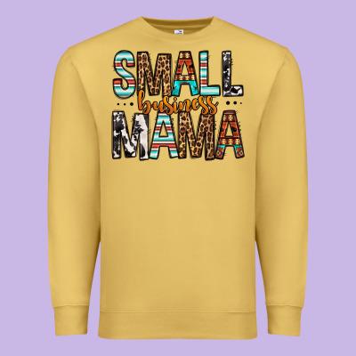 Small Business Mama Premium Sweatshirt Designed By Fadigitalartstudio